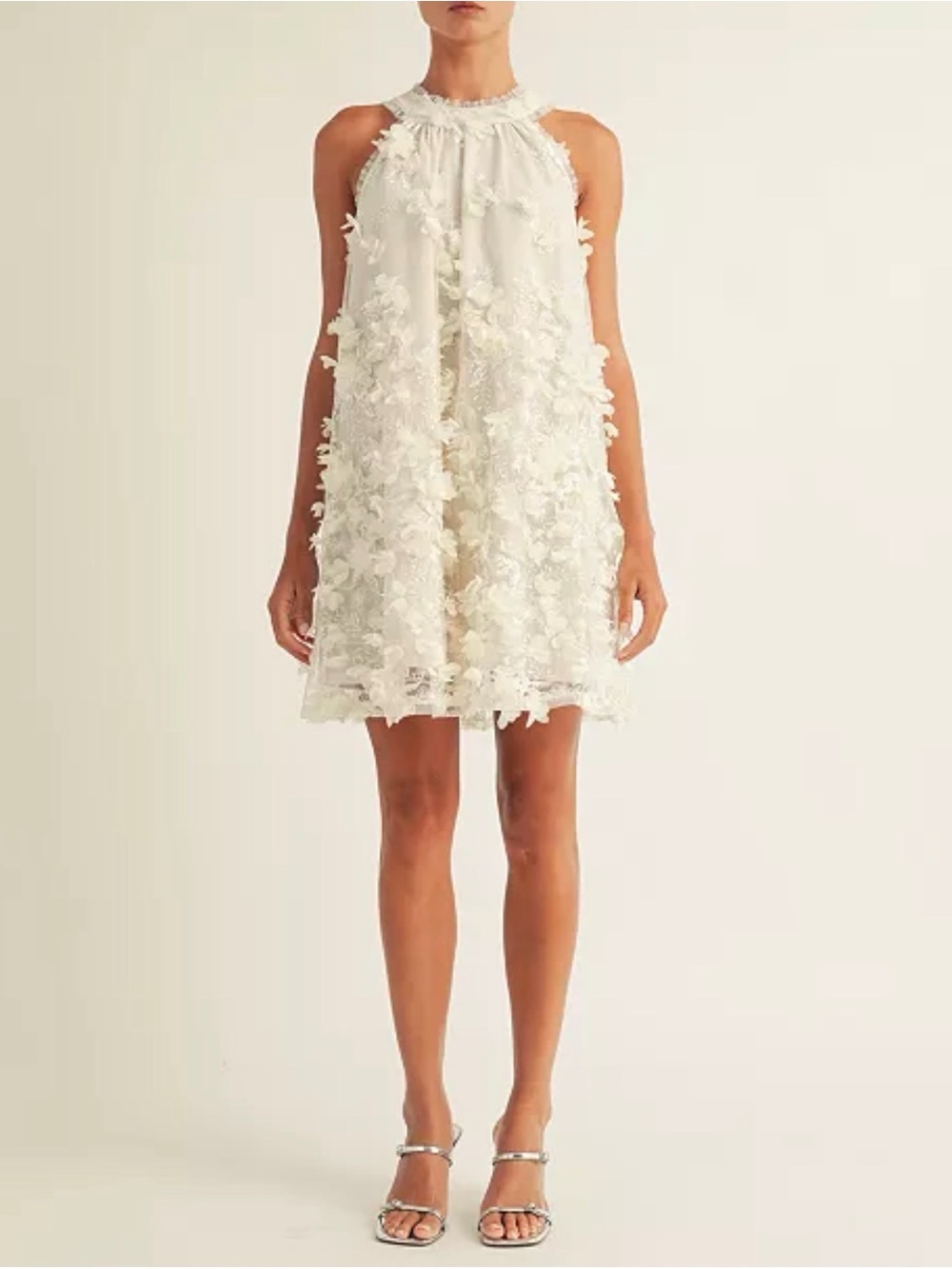 Arose Studio Jacey Embellished Sleeveless Shift Dress